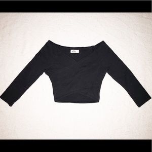 Wrap Front Crop Top